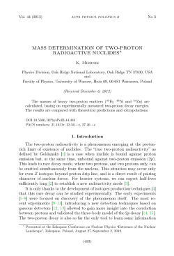 Mass Determination of Two-proton Radioactive Nuclides