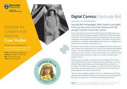 Digital Comics: Gertrude Bell Institute for Creative Arts Practice Case