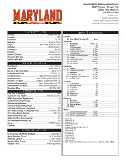 Athletic Media Relations Department