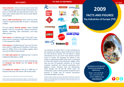 2009 FACTS AND FIGURES Toy Industries of Europe (TIE)