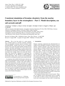 Consistent simulation of bromine chemistry from the marine
