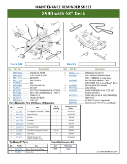 X590 with 48” Deck