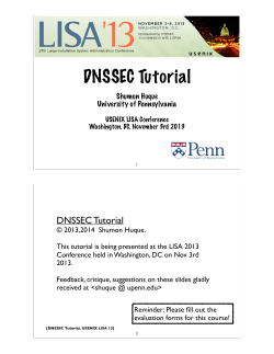 DNSSEC Tutorial