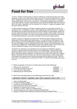 Free food - Macmillan Global