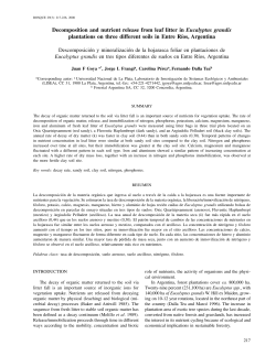 Decomposition and nutrient release from leaf litter
