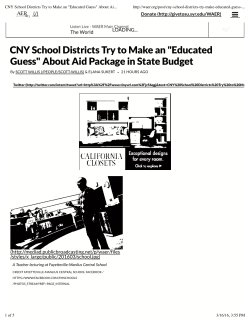 CNY School Districts Try to Make an "Educated Guess"