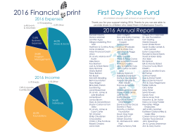 2016 Annual Report - The First Day Shoe Fund