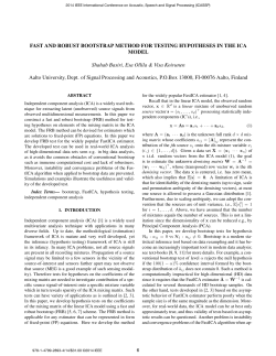 FAST AND ROBUST BOOTSTRAP METHOD FOR TESTING