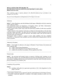 government and laws - Faculty of Social Sciences