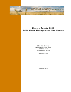 Lincoln County Solid Waste Management Plan