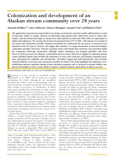 Milner et al stream succession 2008