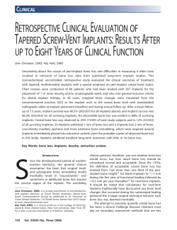 retrospectiveclinicalevaluation of taperedscrew