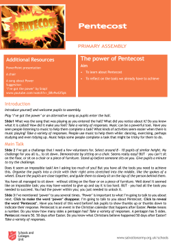 The power of Pentecost