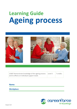 Ageing process - Careerforce Library