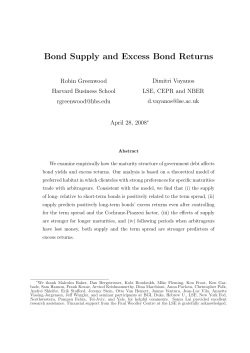 Bond Supply and Excess Bond Returns