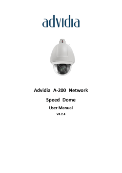 Advidia A-200 Network Speed Dome
