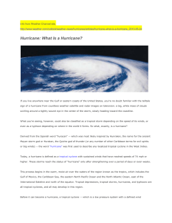 Hurricane: What Is a Hurricane?
