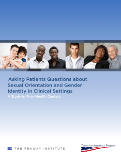 Asking Patients Questions about Sexual Orientation and Gender