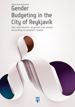 Gender Budgeting in the City of Reykjavik