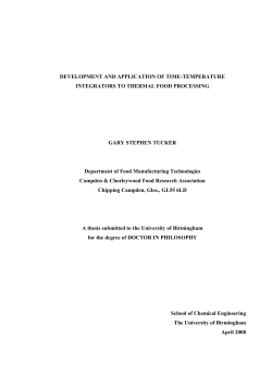 DEVELOPMENT AND APPLICATION OF TIME