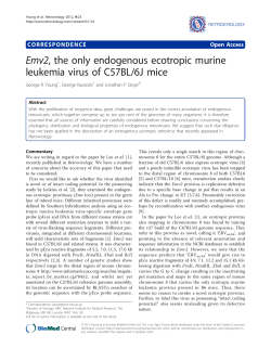 Emv2, the only endogenous ecotropic murine