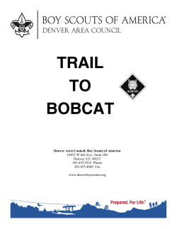 trail to bobcat - Denver Area Council