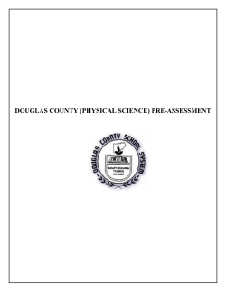 DOUGLAS COUNTY (PHYSICAL SCIENCE) PRE