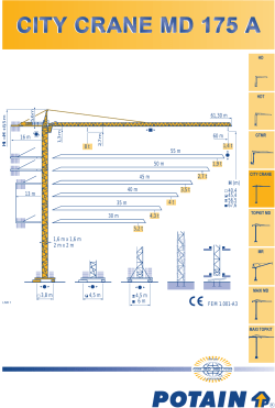 city crane md 175 a