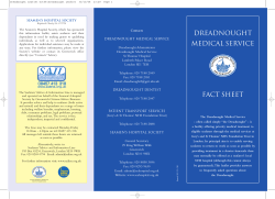 Dreadnought Leaflet - Seafarers` Advice and Information Line