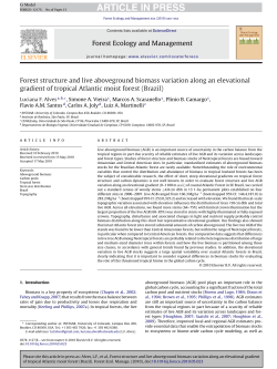 Forest structure and live aboveground biomass variation along an