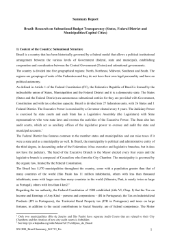 Brazil Subnational Budget Transparency Study Summary