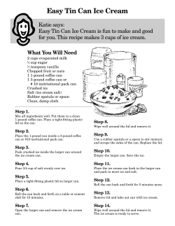 Easy Tin Can Ice Cream - Alabama Cooperative Extension System