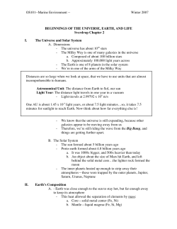 Origins Notes
