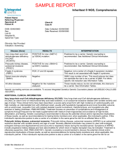 sample report - Integrated Genetics