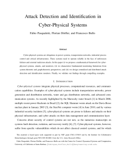 Attack Detection and Identification in Cyber