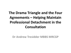 The Drama Triangle and the Four Agreements &ndash; Helping Maintain