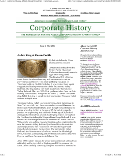 May 2013 - Home For History