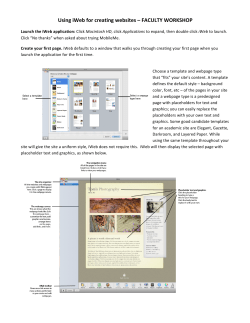 updated iWeb instructions