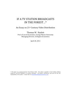 if a tv station broadcasts in the forest…