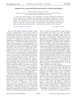 Insights on the Atomic and Electronic Structure of Boron Nanoribbons