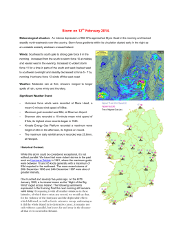 Storm on 12 February 2014.