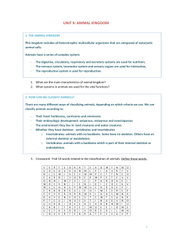 UNIT 9_ANIMAL KINGDOM