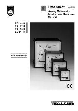 EQ-K 9e - Weigel Me&szlig;ger&auml;te GmbH