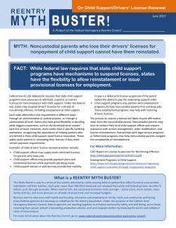 On Child Support/Drivers` License