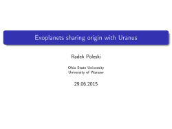 Exoplanets sharing origin with Uranus