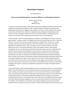 Dissertation Proposal