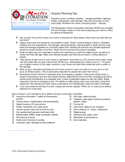 ERP Emergency Response Plan