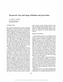 Parametric font and image definition and generation