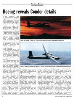 Boeing reveals Condor details