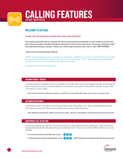 calling features